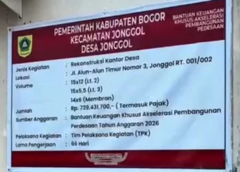 Rudy Susmanto Dukung Peningkatan Fasilitas Desa, Rekonstruksi Kantor Desa Jonggol Telan Anggaran Rp739 Juta