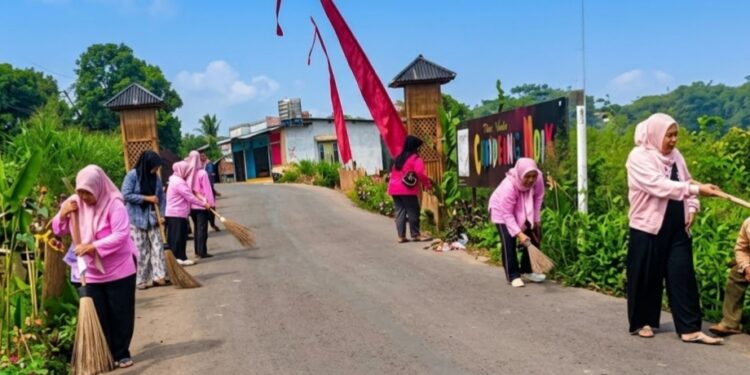 Kompak Bersama Wujudkan Cihideung Udik HADE Berkualitas, Kaum Ibu Bergerak Terdepan