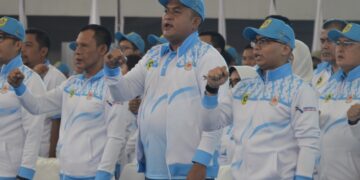 Rudy Susmanto Lepas Kontingen Porprov kabupaten Bogor