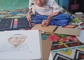 Dua Bersaudara Difabel di Sukabumi Berkarya Lewat Lukisan dan Puisi