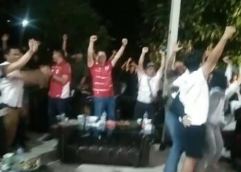 Junaidi Samsudin Nobar Final Timnas, Suporter Bogor Timur Rayakan Kemenangan Indonesia