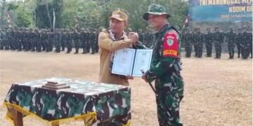 TNI Dan Warga Bersinergi Bangun Desa, Wabup Sukabumi Buka TMMD Ke-130