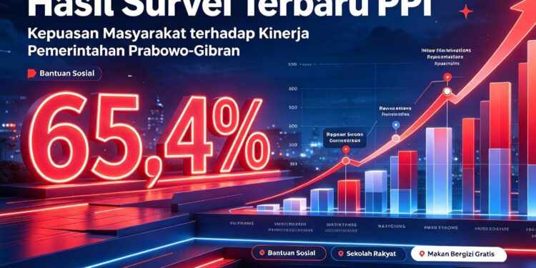 Hasil Survei PPI : 65,4% Masyarakat Puas Pemerintahan Prabowo-Gibran
