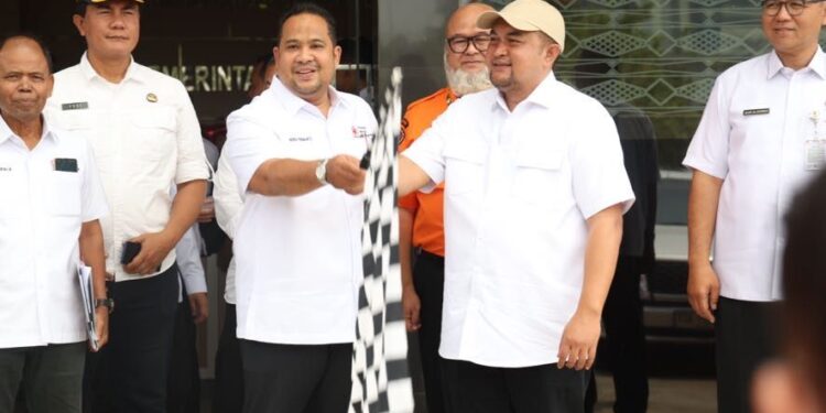 Rudy Susmanto Lepas Bantuan untuk Korban Gempa NTT dari Gerakan Kabupaten Bogor Peduli