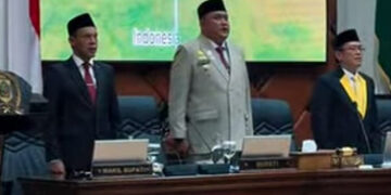Wabup Jaro Ade Dampingi Bupati Rudy Susmanto dalam Rapat Paripurna DPRD Bahas Tiga Raperda Prakarsa